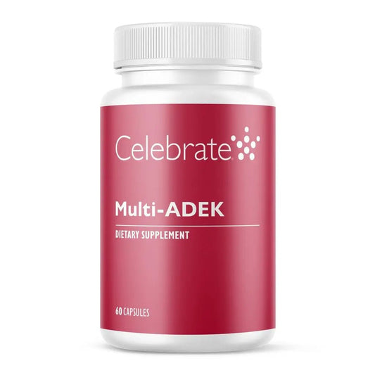 Celebrate Vitamins Multi ADEK, Iron Free – Daily Bariatric Multivitamin, High Level of Vitamins A, D, E, K & B12 - dailyvitalstore