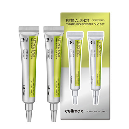 celimax The Vita A Retinal Shot Tightening Booster (Duo Set 15mlx2) | 0.1% Retinal, 3% Matryxyl, High-Strength Retinoid for Anti-Aging, Pore Minimizer - dailyvitalstore