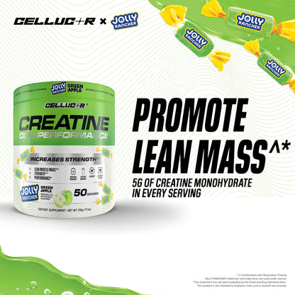 Cellucor Creatine Powder, Jolly Rancher Green Apple - Increases Strength, Lean Muscle Mass & Endurance, Micronized Creatine for Fast Absorption, - dailyvitalstore