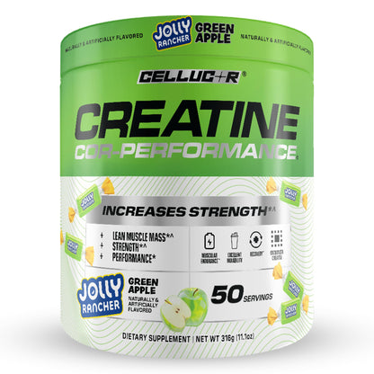 Cellucor Creatine Powder, Jolly Rancher Green Apple - Increases Strength, Lean Muscle Mass & Endurance, Micronized Creatine for Fast Absorption, - dailyvitalstore