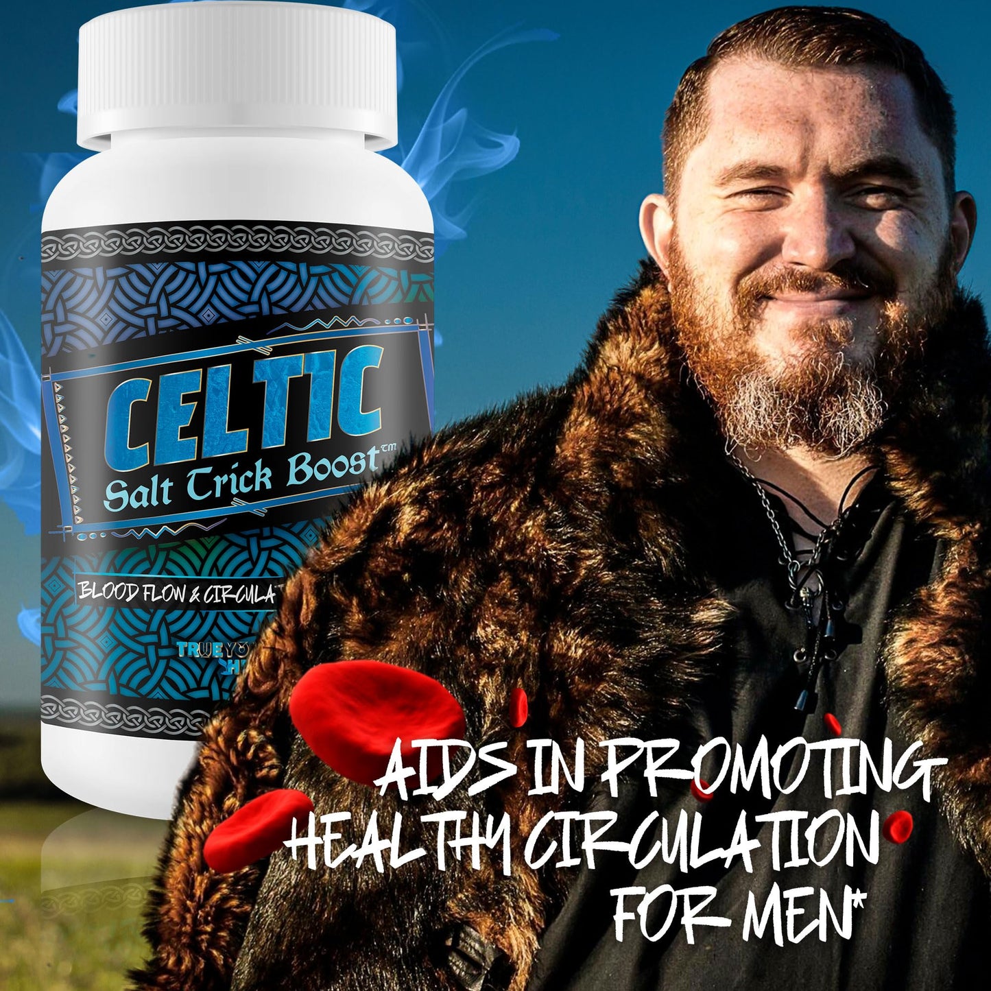 Celtic Salt Trick Boost for Blood Flow - Improved Formula - Our Best Blood Circulation Supplements for Men - Increase Blood Flow Care Blood Circulation Pills - Advanced Blood Flow Support - dailyvitalstore