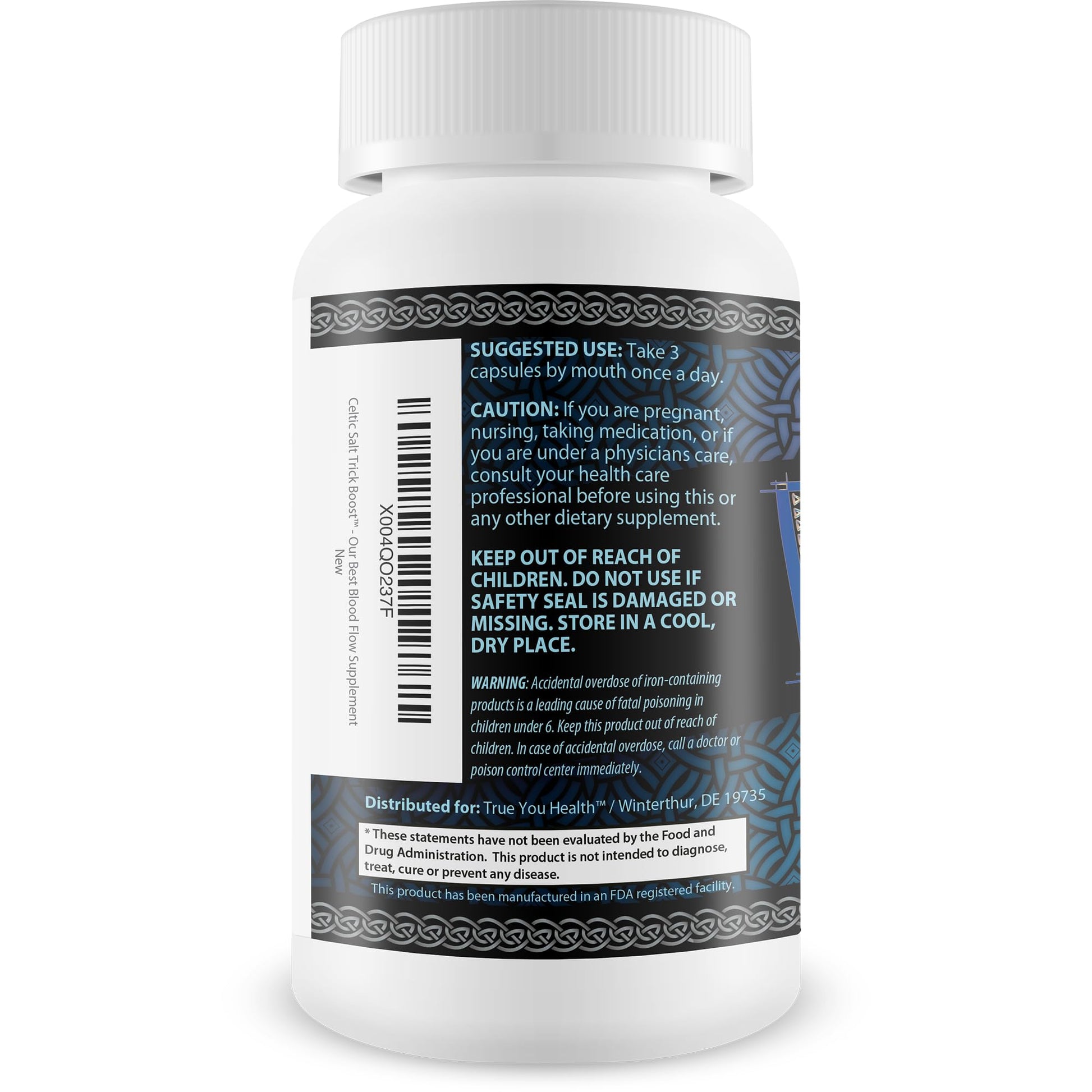 Celtic Salt Trick Boost for Blood Flow - Improved Formula - Our Best Blood Circulation Supplements for Men - Increase Blood Flow Care Blood Circulation Pills - Advanced Blood Flow Support - dailyvitalstore