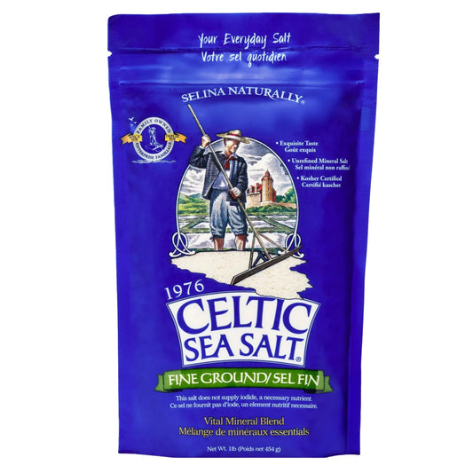 Celtic Sea Salt Fine Ground – Unrefined Mineral Salt, Sustainably Harvested, GMP Certified, Lab Tested – Baking, Cooking, Hydration, - dailyvitalstore
