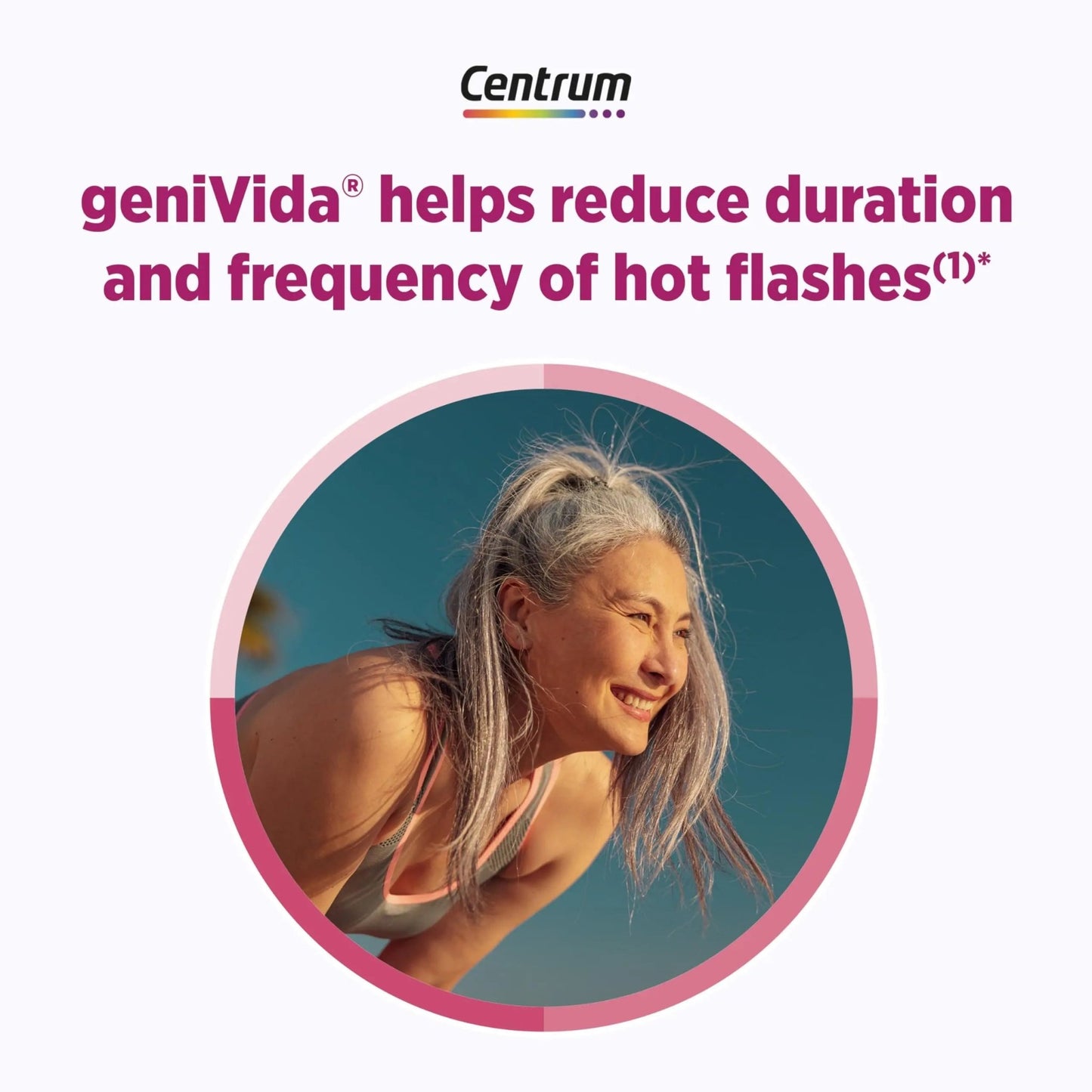 Centrum Complete Multivitamin Supplement + Hot Flash Support Menopause Support Tablets, with Clinically Studied geniVida, 30 Count - dailyvitalstore