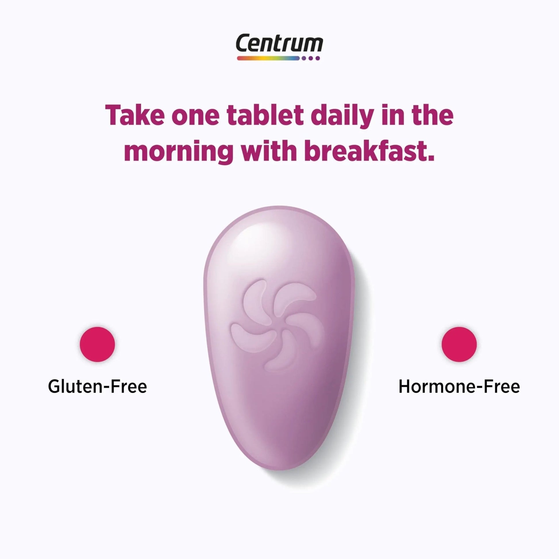 Centrum Complete Multivitamin Supplement + Hot Flash Support Menopause Support Tablets, with Clinically Studied geniVida, 30 Count - dailyvitalstore