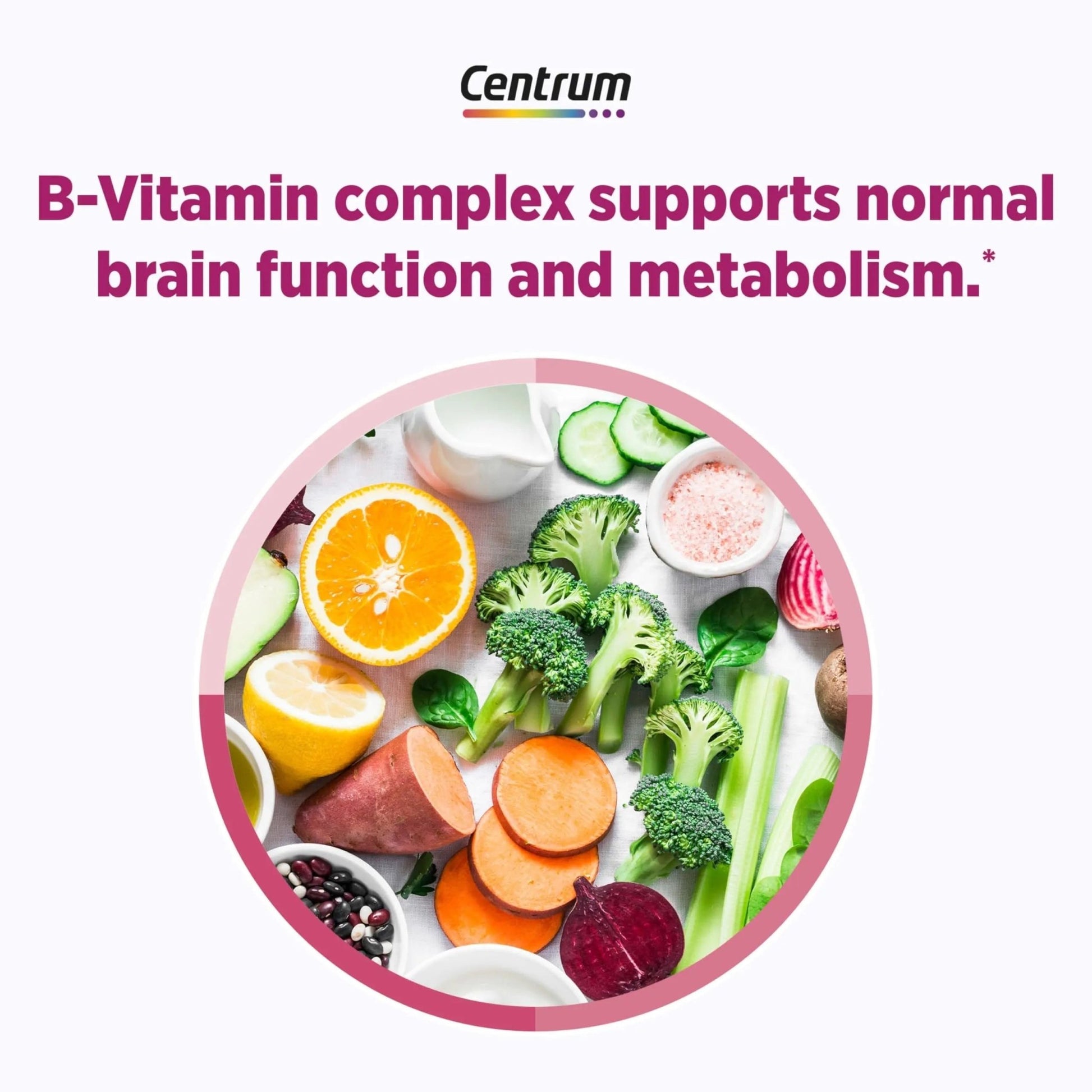 Centrum Complete Multivitamin Supplement + Hot Flash Support Menopause Support Tablets, with Clinically Studied geniVida, 30 Count - dailyvitalstore