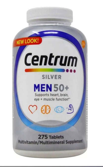 Centrum Men 50+ Multivitamin Tablet Age 50 and Older 275ct - dailyvitalstore