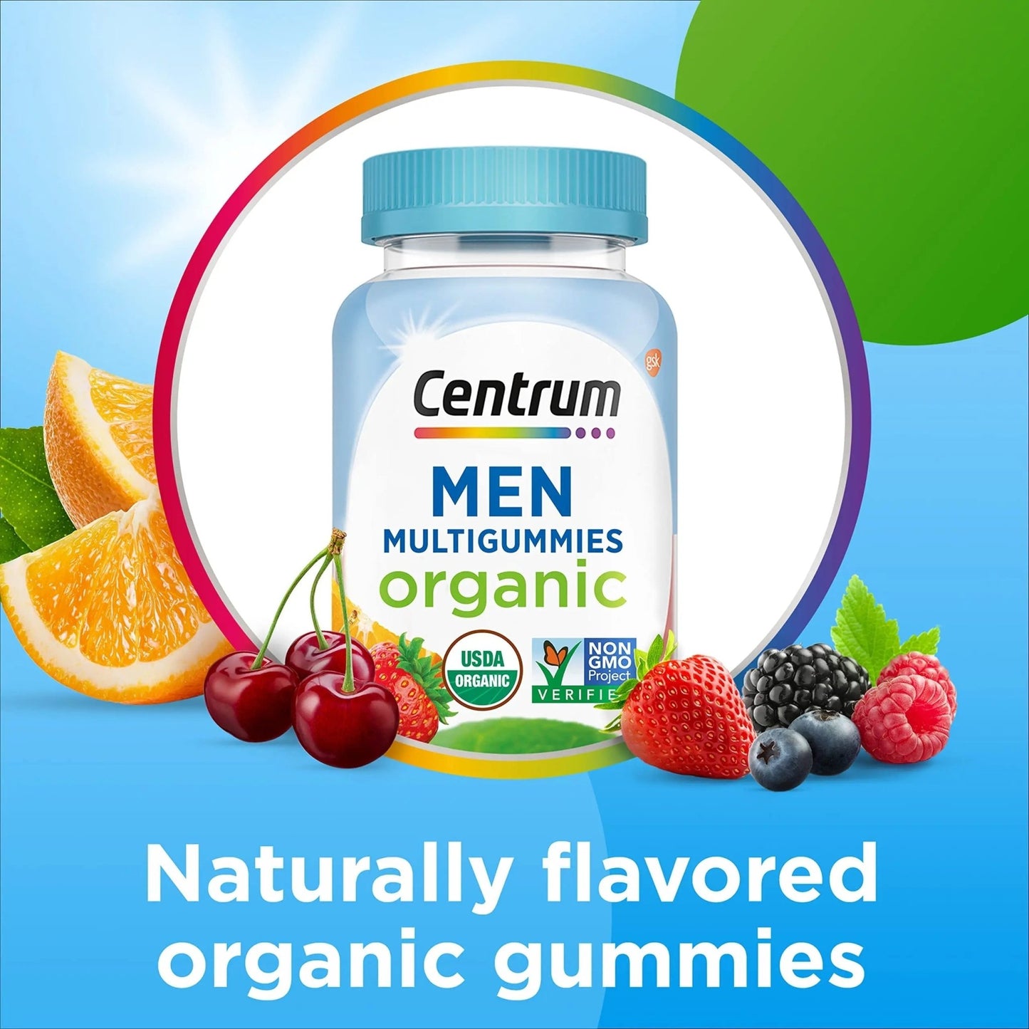 Centrum Men's Organic Multigummies, Men's Multivitamin Gummies, Organic Multivitamin for Men with Essential Nutrients - dailyvitalstore