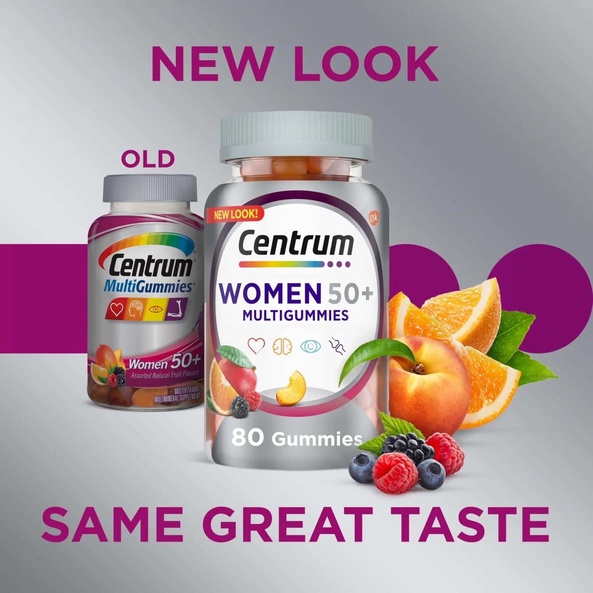 Centrum MultiGummies for Women 50 Plus, Multivitamin/Multimineral Supplement with Vitamins D3, E, B6, and B12 - dailyvitalstore