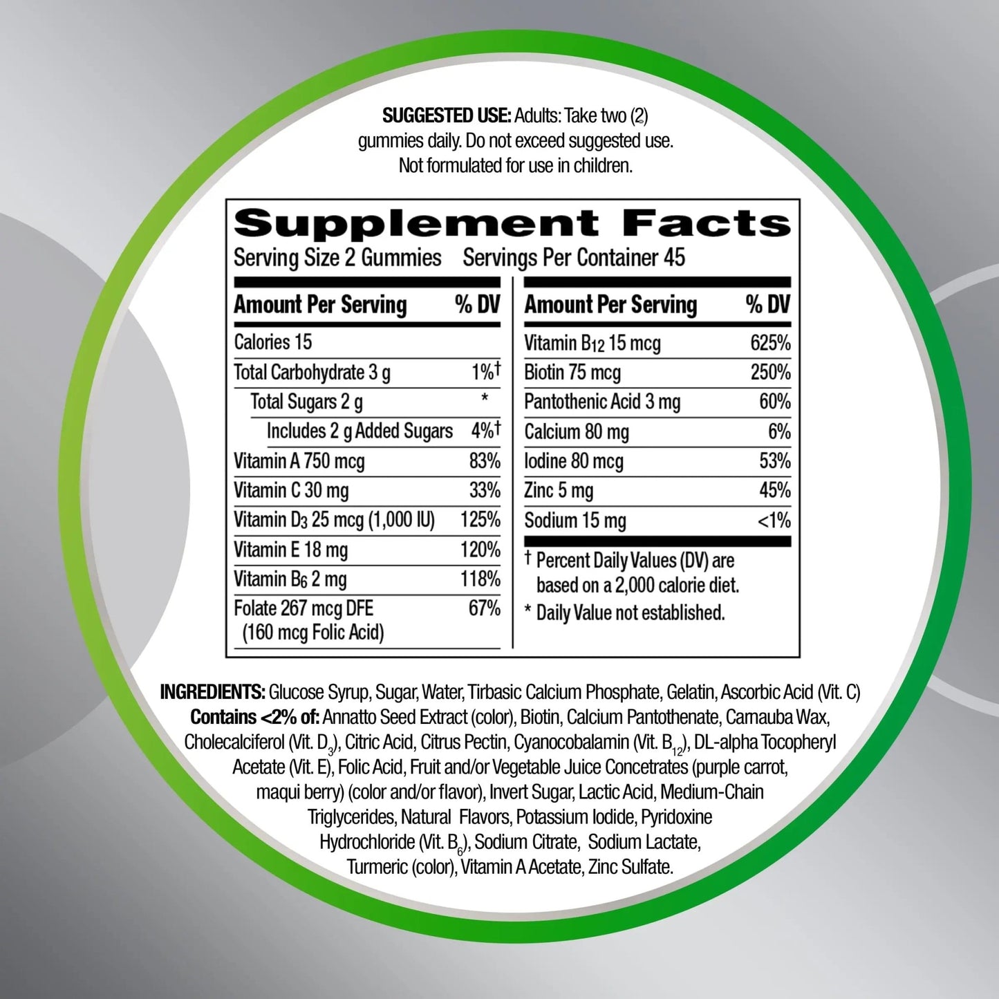 Centrum MultiGummies Gummy Multivitamin for Adults 50 Plus, Multivitamin/Multimineral Supplement with Calcium - dailyvitalstore