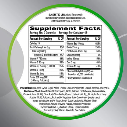 Centrum MultiGummies Gummy Multivitamin for Adults 50 Plus, Multivitamin/Multimineral Supplement with Calcium - dailyvitalstore