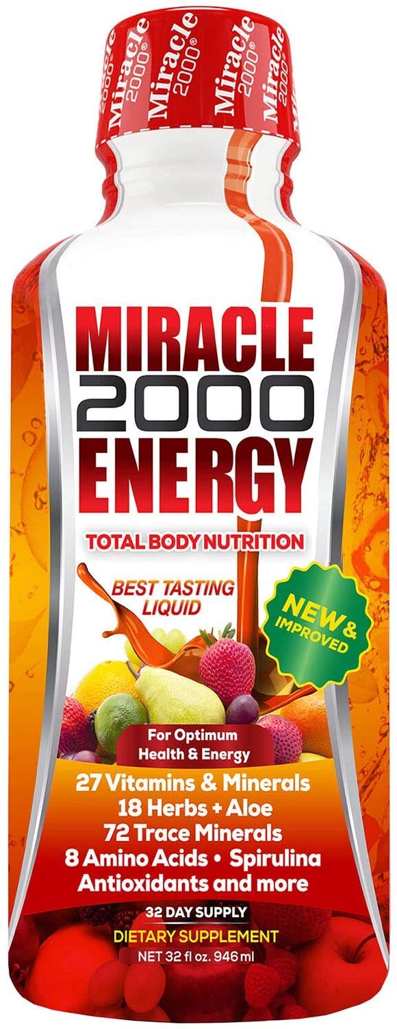 Century Systems - Miracle 2000, Complete Liquid Multivitamin and Mineral Supplement with Amino Acids and Antioxidants, 32 Ounces - dailyvitalstore