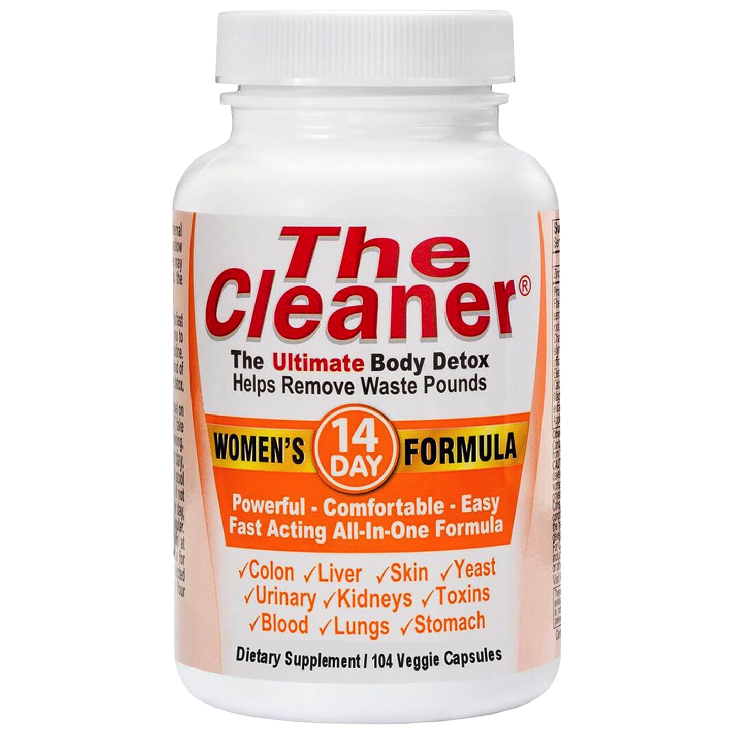 Century Systems The Cleaner Detox, Powerful 14-Day Complete Internal Cleansing Formula for Women, Support Digestive Health, 104 Vegetarian Capsules - dailyvitalstore