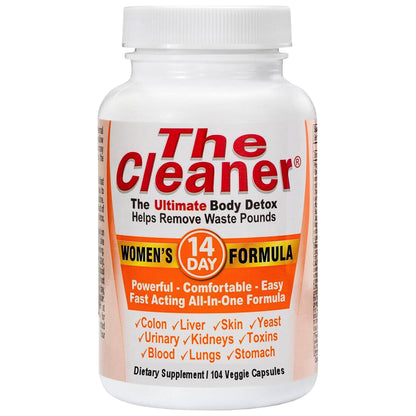 Century Systems The Cleaner Detox, Powerful 14-Day Complete Internal Cleansing Formula for Women, Support Digestive Health, 104 Vegetarian Capsules - dailyvitalstore