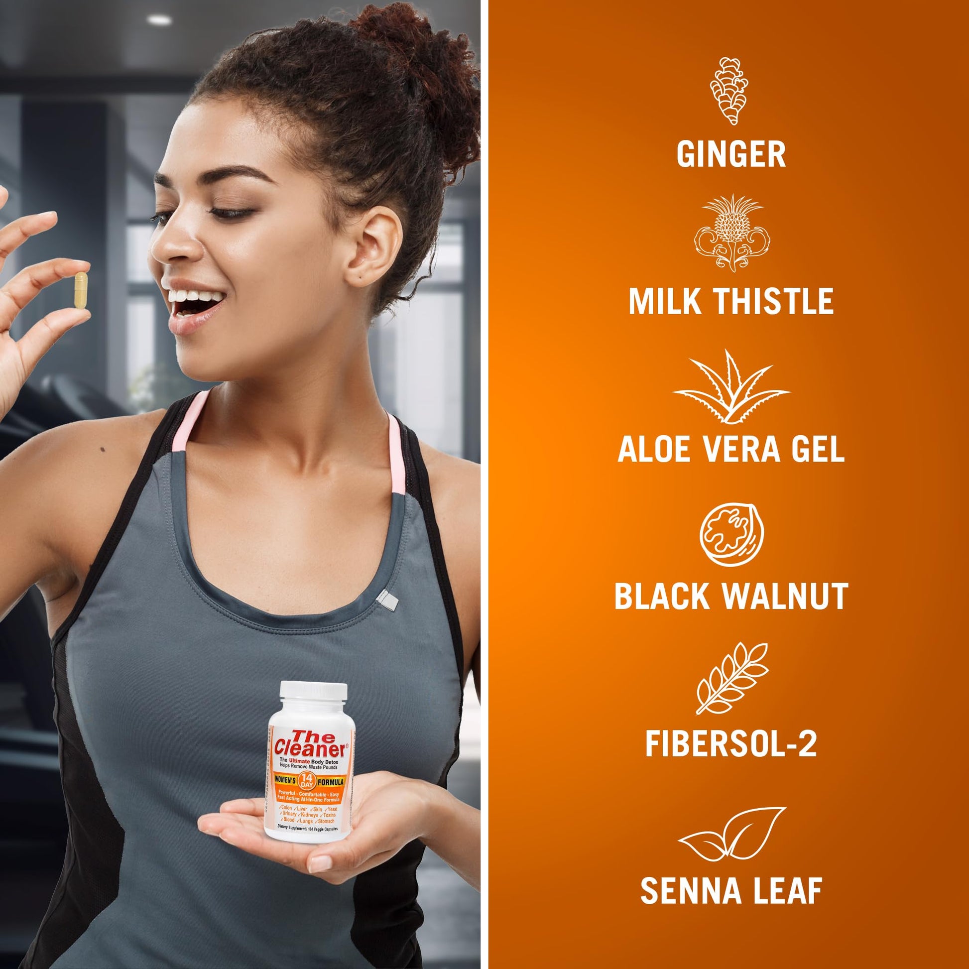 Century Systems The Cleaner Detox, Powerful 14-Day Complete Internal Cleansing Formula for Women, Support Digestive Health, 104 Vegetarian Capsules - dailyvitalstore