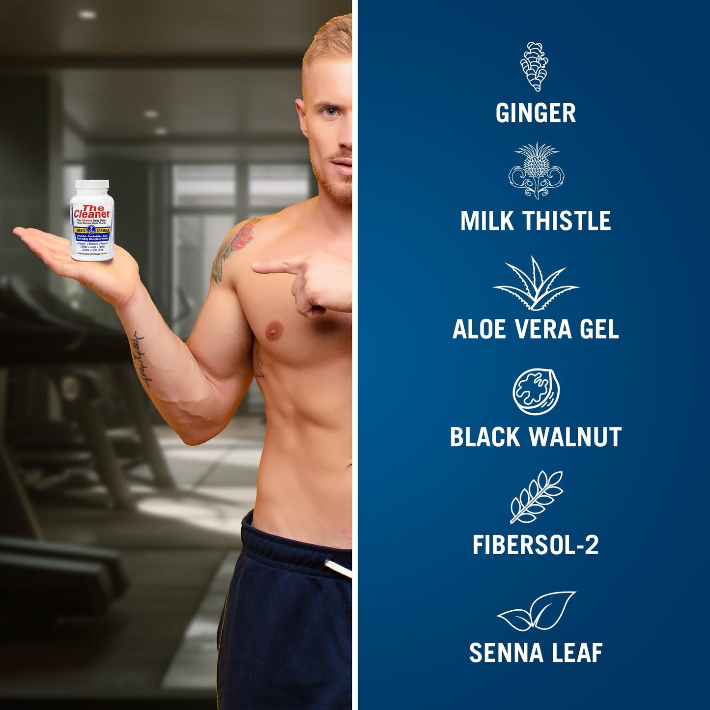 Century Systems The Cleaner Detox, Powerful 7-Day Complete Internal Cleansing Formula for Men, Support Digestive Health, 52 Vegetarian Capsules - dailyvitalstore