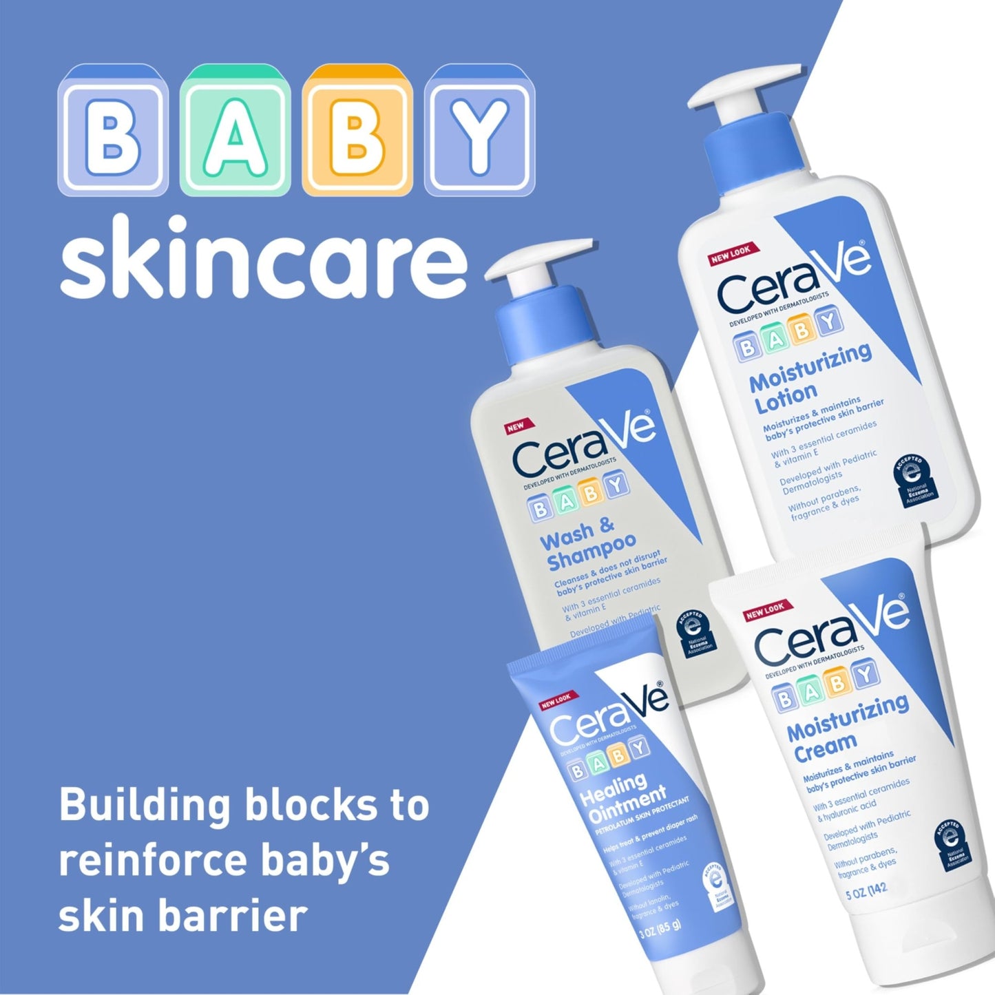 CeraVe Baby Wash & Shampoo, Tear-Free 2-in-1 Bath Wash for Hair & Skin, with Vitamin E, Fragrance-Free, Paraben-Free, Dye-Free, Phthalates-Free, Sulfate-Free, 16oz - dailyvitalstore