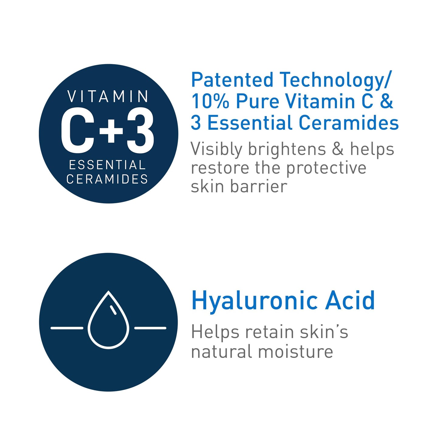 CeraVe Vitamin C Serum for Face with 10% Pure Vitamin C, Hyaluronic Acid & 3 Essential Ceramides, Skin Brightening Antioxidant Serum, - dailyvitalstore