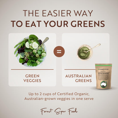Certified Organic Australian Greens Whole Food Blend | 7 Incredible Whole Foods | No fillers or additives - dailyvitalstore