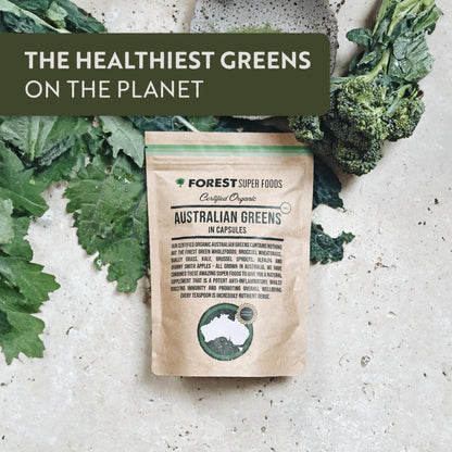 Certified Organic Australian Greens Whole Food Blend | 7 Incredible Whole Foods | No fillers or additives - dailyvitalstore