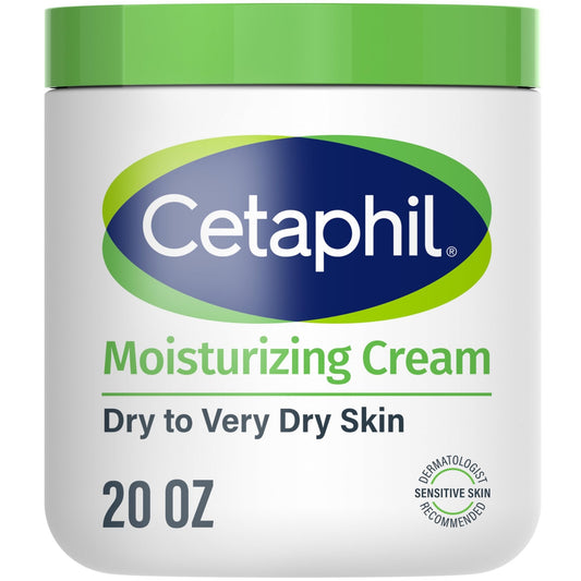 Cetaphil Face & Body Moisturizer, Hydrating Moisturizing Cream for Dry to Very Dry, Sensitive Skin, NEW 20 oz, Fragrance Free, Non-Comedogenic, Non-Greasy (Packaging May Vary) - dailyvitalstore