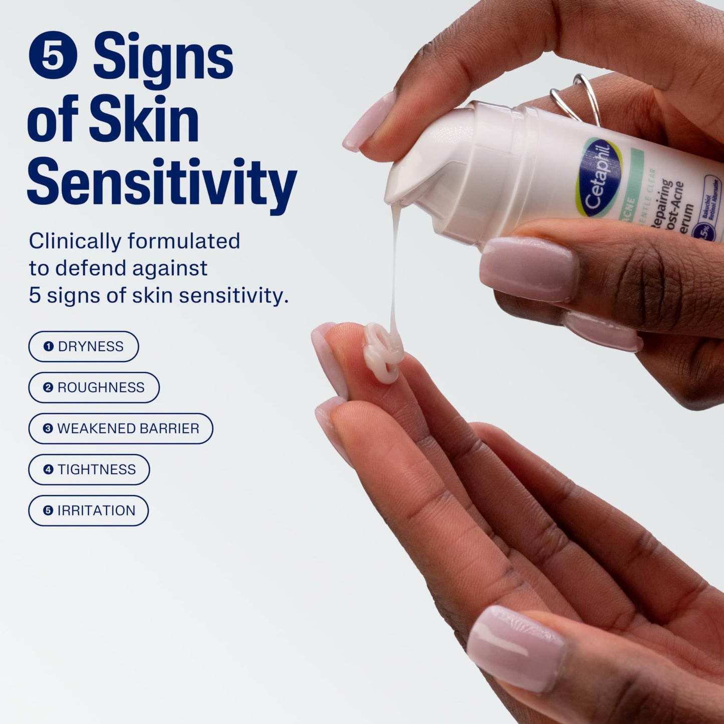 CETAPHIL Gentle Clear Repairing Post-Acne Serum, Retinol Alternative, Oil Free Serum for Sensitive Skin, 1 Fl Oz, Bakuchiol, Improves Skin Tone & Post-acne Marks, - dailyvitalstore