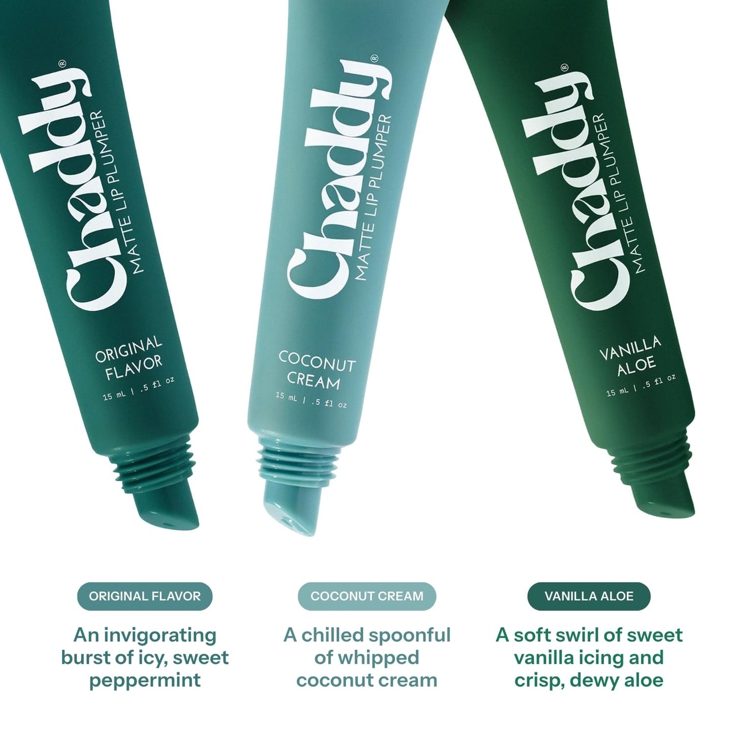 Chaddy Matte Lip Plumper - Hydrating Lip Plumper with Hyaluronic Acid | Plumping Lip, Natural Lip Care and Enhancer - 0.5 fl.oz (Original Flavor) - dailyvitalstore