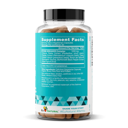 Chanca Piedra Stone Breaker - The Original Stone Breaking Formula with Celery Seed & Parsley - Supports Kidney, Gallbladder & Urinary Tract Cleansing to Help Flush Impurities - 60 Vegetarian Capsules - dailyvitalstore
