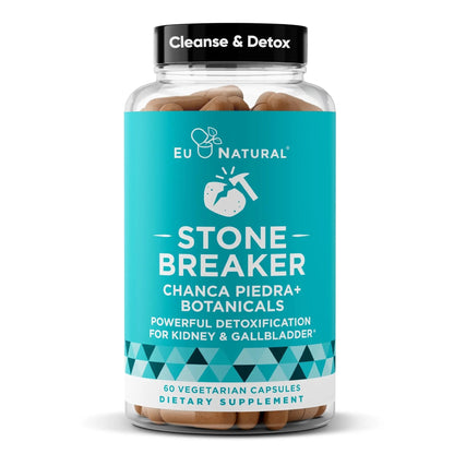 Chanca Piedra Stone Breaker - The Original Stone Breaking Formula with Celery Seed & Parsley - Supports Kidney, Gallbladder & Urinary Tract Cleansing to Help Flush Impurities - 60 Vegetarian Capsules - dailyvitalstore