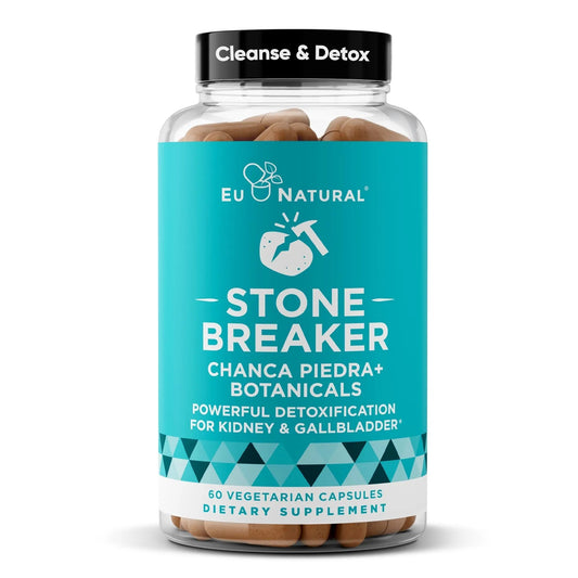 Chanca Piedra Stone Breaker - The Original Stone Breaking Formula with Celery Seed & Parsley - Supports Kidney, Gallbladder & Urinary Tract Cleansing to Help Flush Impurities - 60 Vegetarian Capsules - dailyvitalstore