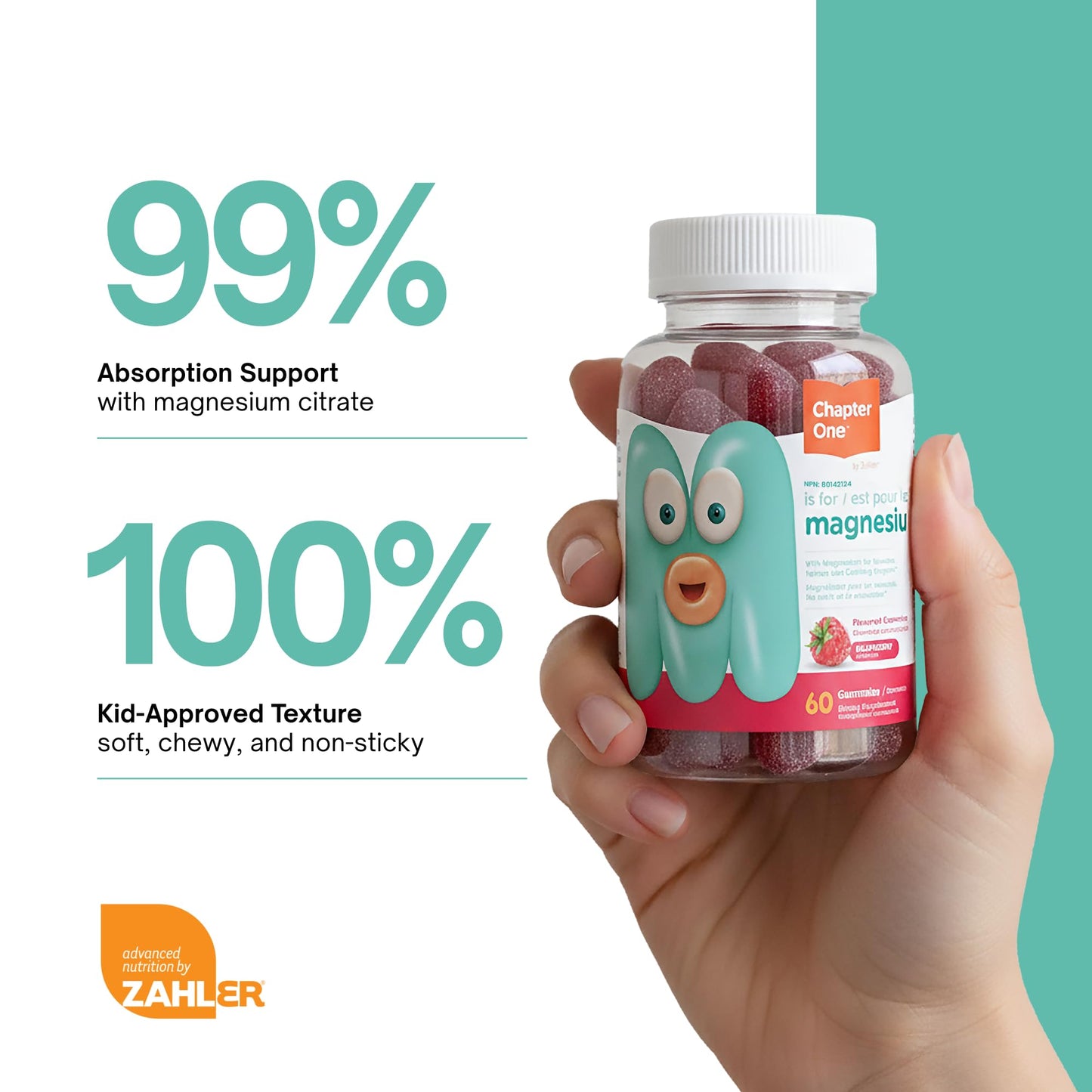 Chapter One Magnesium Gummies, Great Tasting Magnesium for Kids, Calm Kids Magnesium, Magnesium Gummies for Women and Men - dailyvitalstore
