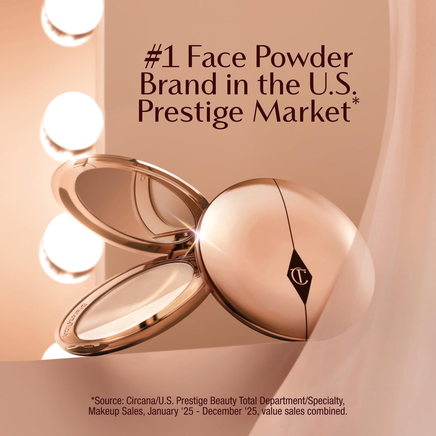 Charlotte Tilbury Airbrush Flawless Finish Setting Powder - Pore-Blurring Pressed Powder for Face Makeup to Minimize Shine with a Soft-Focus Finish - 1 Fair - dailyvitalstore