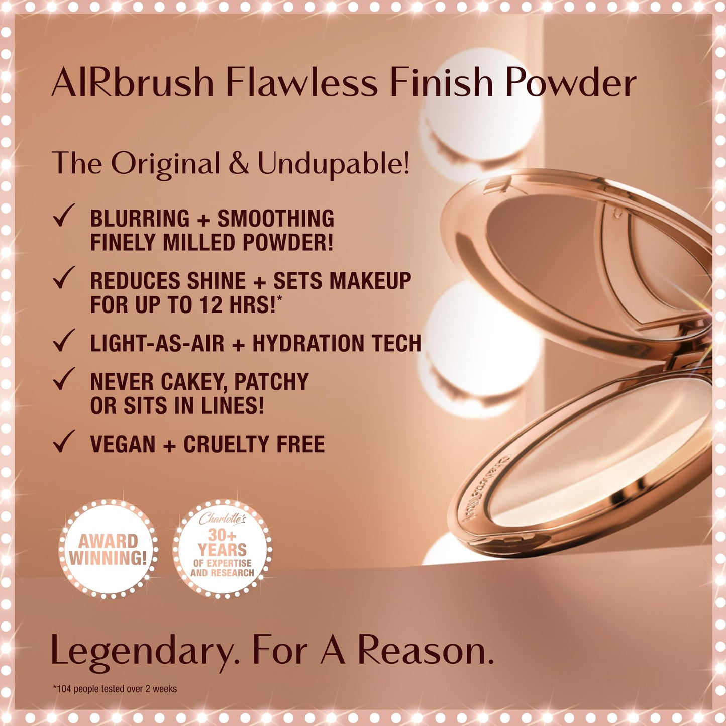 Charlotte Tilbury Airbrush Flawless Finish Setting Powder - Pore-Blurring Pressed Powder for Face Makeup to Minimize Shine with a Soft-Focus Finish - 1 Fair - dailyvitalstore