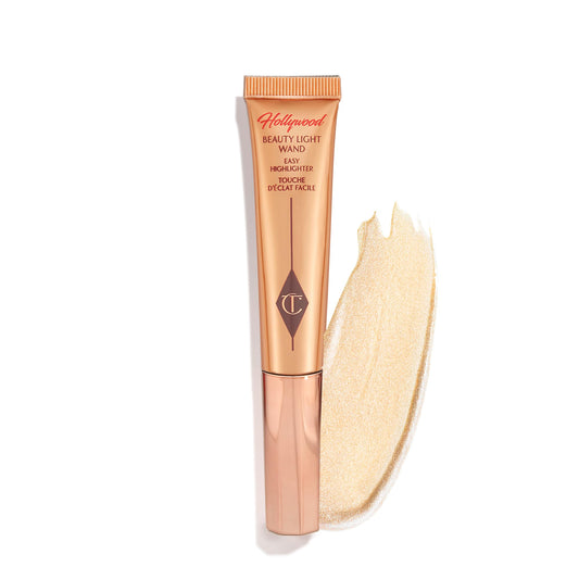 Charlotte Tilbury Beauty Light Wand Liquid Highlighter Makeup - Soft-Focus Highlighter & Blush for Cheeks - Pearlescent, Weightless Radiant Finish - Spotlight - dailyvitalstore