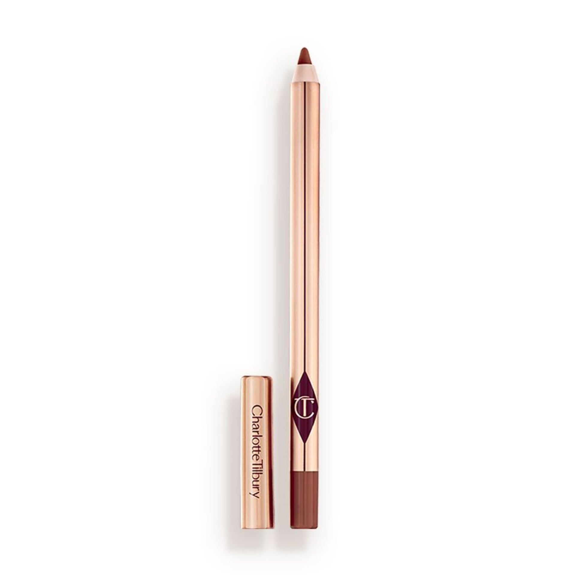 Charlotte Tilbury Lip Cheat Lip Liner Pencil - Gives Lips a Fuller-Looking, Defined Pout - Enriched with Jojoba Oil & Hyaluronic Acid - Waterproof, Smudge-Proof & Transfer-Proof - Foxy Brown - dailyvitalstore