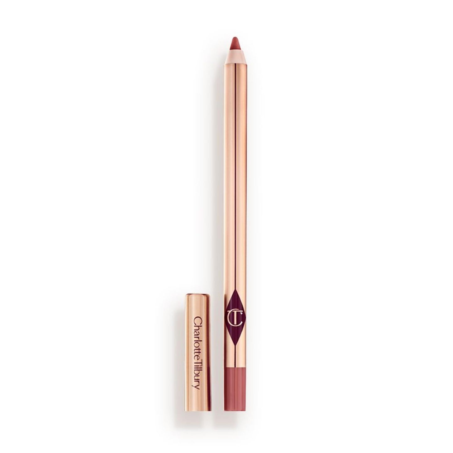 Charlotte Tilbury Lip Cheat Lip Liner Pencil - Gives Lips a Fuller-Looking, Defined Pout - Enriched with Jojoba Oil & Hyaluronic Acid - Waterproof, Smudge-Proof & Transfer-Proof - Pillow Talk Medium - dailyvitalstore