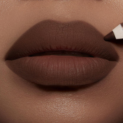 Charlotte Tilbury Lip Cheat Lip Liner Pencil - Gives Lips a Fuller-Looking, Defined Pout - Enriched with Jojoba Oil & Hyaluronic Acid - Waterproof, Smudge-Proof & Transfer-Proof - Foxy Brown - dailyvitalstore