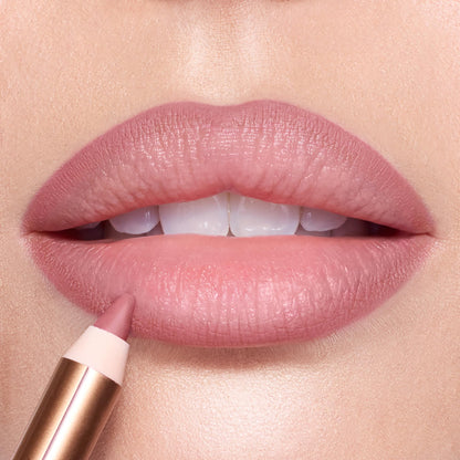 Charlotte Tilbury Lip Cheat Lip Liner Pencil - Gives Lips a Fuller-Looking, Defined Pout - Enriched with Jojoba Oil & Hyaluronic Acid - Waterproof, Smudge-Proof & Transfer-Proof - Pillow Talk Fair - dailyvitalstore