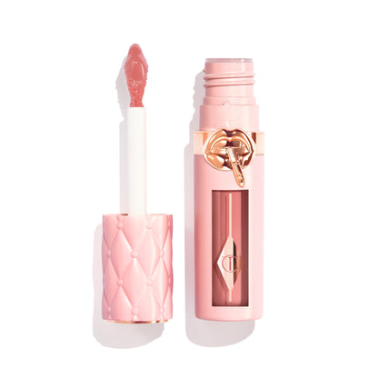 Charlotte Tilbury Pillow Talk Plumpgasm Lip Gloss - Hydrating Lip Plumper with Hyaluronic Acid & Plumpgasm Heat + Ice Technology for Juicy, Glossy Fullness - Fair/Medium - dailyvitalstore