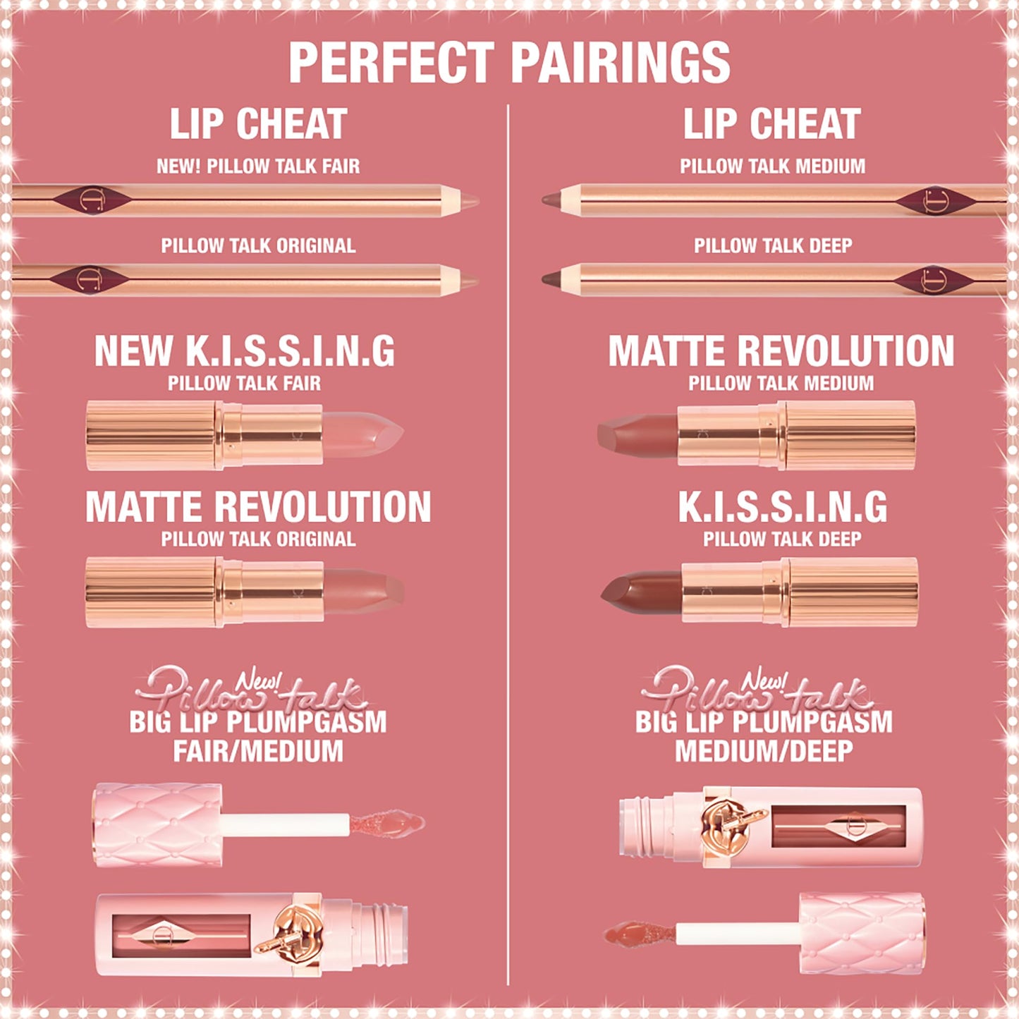 Charlotte Tilbury Pillow Talk Plumpgasm Lip Gloss - Hydrating Lip Plumper with Hyaluronic Acid & Plumpgasm Heat + Ice Technology for Juicy, Glossy Fullness - Fair/Medium - dailyvitalstore