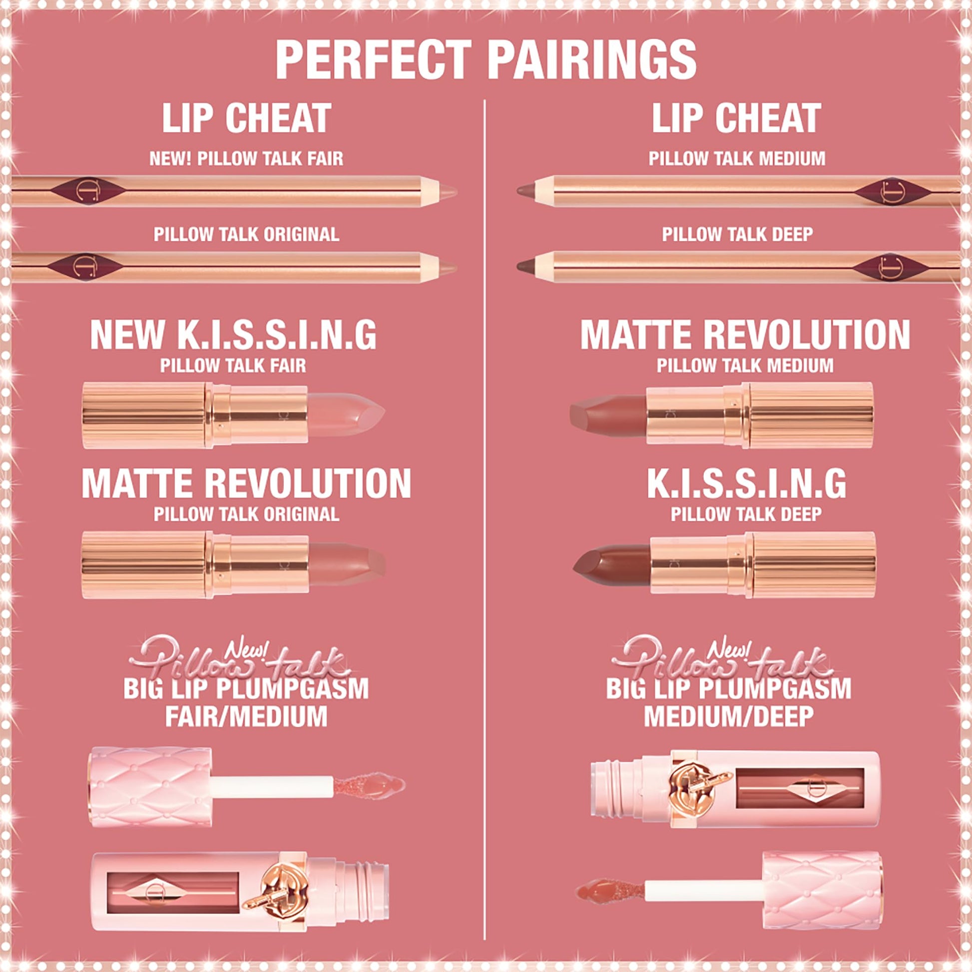 Charlotte Tilbury Pillow Talk Plumpgasm Lip Gloss - Hydrating Lip Plumper with Hyaluronic Acid & Plumpgasm Heat + Ice Technology for Juicy, Glossy Fullness - Fair/Medium - dailyvitalstore