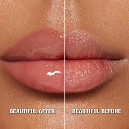 Charlotte Tilbury Pillow Talk Plumpgasm Lip Gloss - Hydrating Lip Plumper with Hyaluronic Acid & Plumpgasm Heat + Ice Technology for Juicy, Glossy Fullness - Fair/Medium - dailyvitalstore