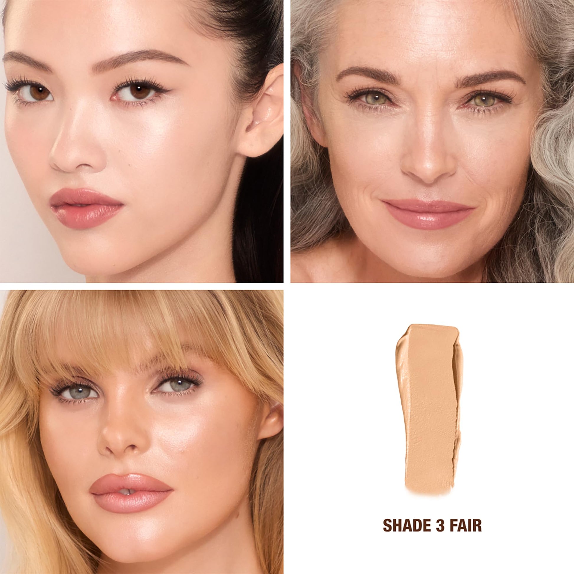 Charlotte Tilbury Unreal Skin Tint & Sheer Glow Hydrating Foundation Stick - Cream Foundation Makeup with Sheer-to-Light Coverage & a Buildable Formula - Blurring, Smoothing & Nourishing - 3 Fair - dailyvitalstore