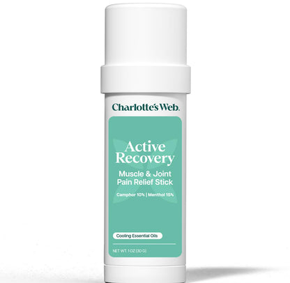 Charlotte's Web Active Recovery Muscle & Joint Pain Relief Stick 1oz - dailyvitalstore