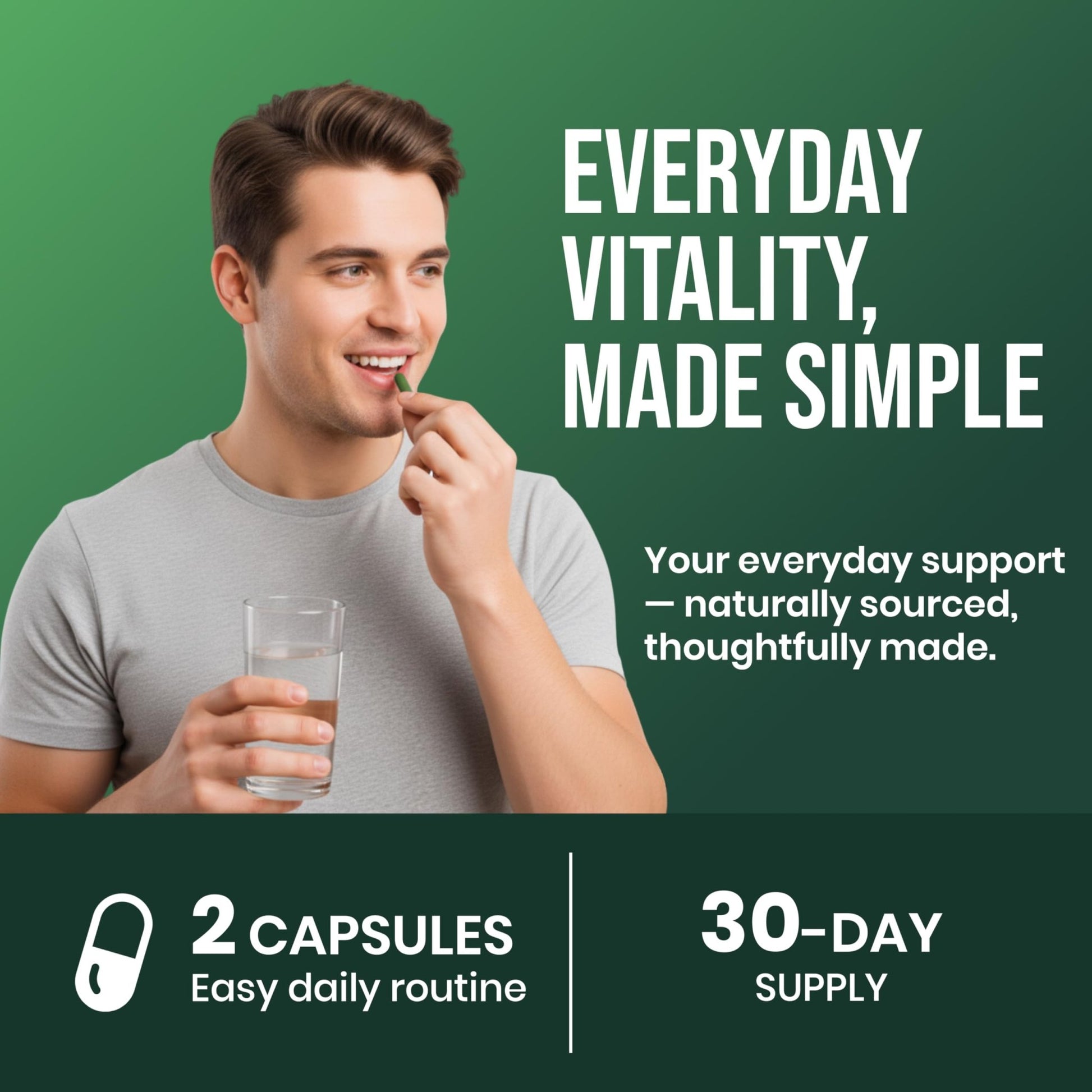CHARMSVEDA Spirulina Capsules with Moringa – Herbal Immune Support* – 60 Vegan Capsules - dailyvitalstore