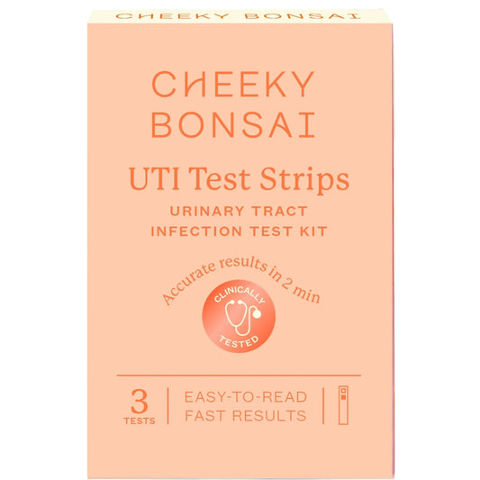 Cheeky Bonsai, Urinary Tract Infection (UTI) Test Strips, Accurate Results in 2 Minutes, Clinically Tested, Same Test Doctors Use, Easy to Read Results, 3 Count - dailyvitalstore