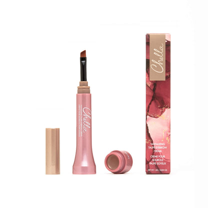 Chella Eyebrow Cream, Tantalizing Taupe - Vegan, Cruelty Free, Paraben Free, Gluten Free Eyebrow Pomade Makeup - Long Wearing, Velvet Consistency, Water Proof - dailyvitalstore