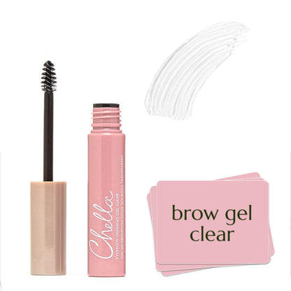 Chella Eyebrow Gel, Defining Clear Eyebrow Gel - Lightweight Formula for Natural, Long Lasting Makeup - Vegan, Cruelty Free, Paraben Free, Gluten Free - dailyvitalstore