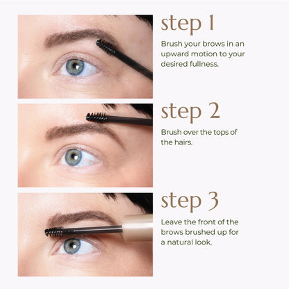 Chella Eyebrow Gel, Defining Clear Eyebrow Gel - Lightweight Formula for Natural, Long Lasting Makeup - Vegan, Cruelty Free, Paraben Free, Gluten Free - dailyvitalstore