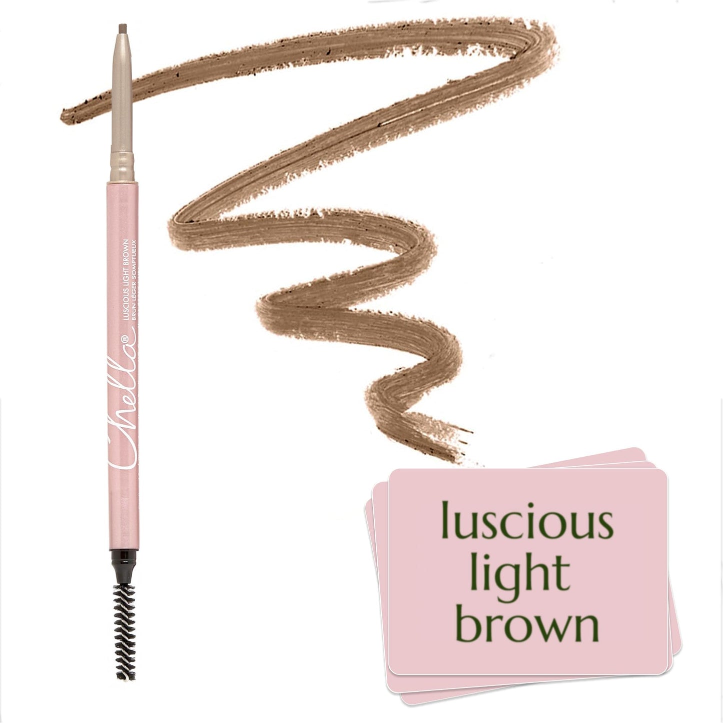 Chella Eyebrow Pencil – Easy-to-Use Brow Definer for Shaping, Filling & Blending – Long-Wear Light brown Eyebrow Pencils for Women with Precise Tip (Light Brown) - dailyvitalstore